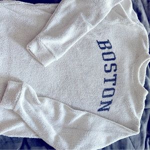 Boston sherpa sweatshirt